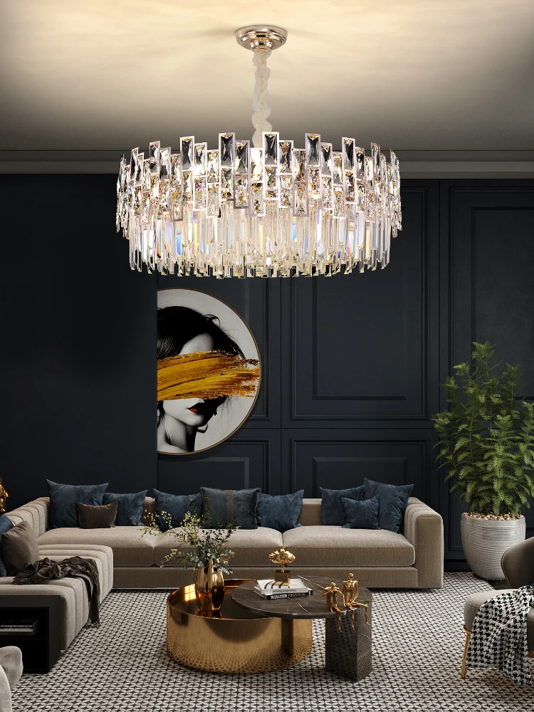 

Новая Скандинавская Бриллиантовая хрустальная люстра для гостиной, столовой, Простой Современный домашний декор для спальни