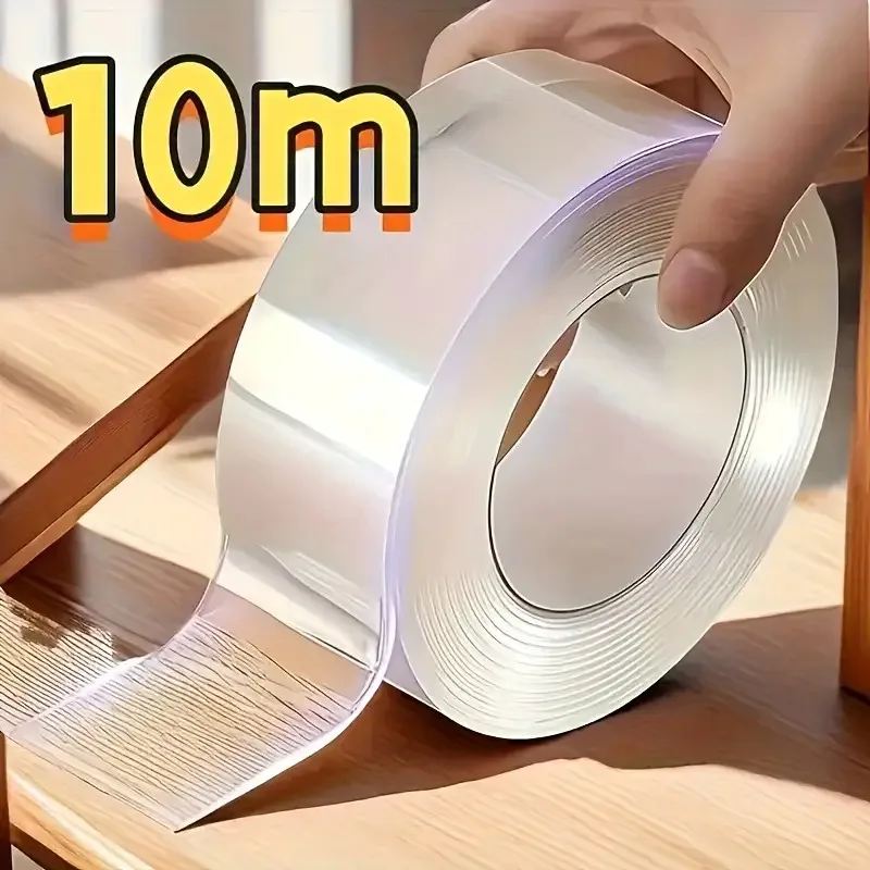 Ultra-Strong Waterproof Nano Adhesive Tape - 10m Transparent Double-Sided Bonding Strip