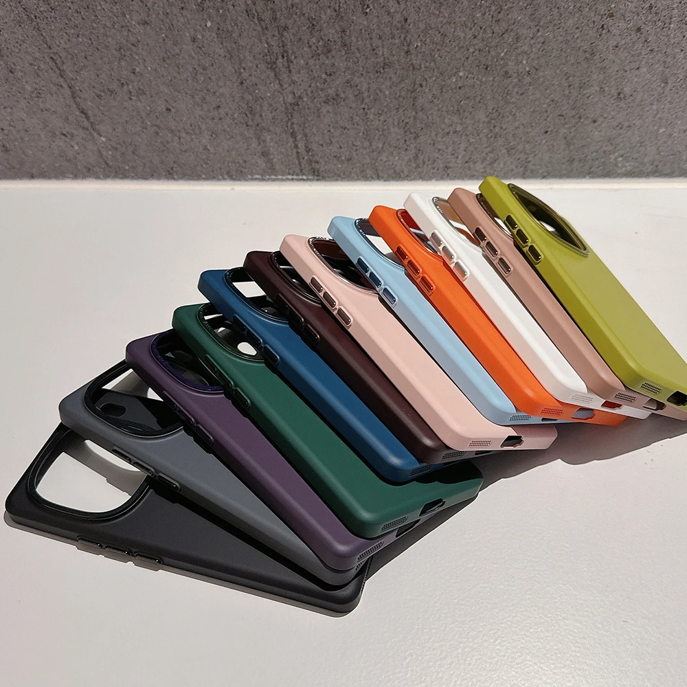 Custodia Per Vivo Iqoo 12 Pro Luxury Metal Camera Smooth Hard Protection Cover Antiurto Per Telefono Muslimv2329A V2307A Coque