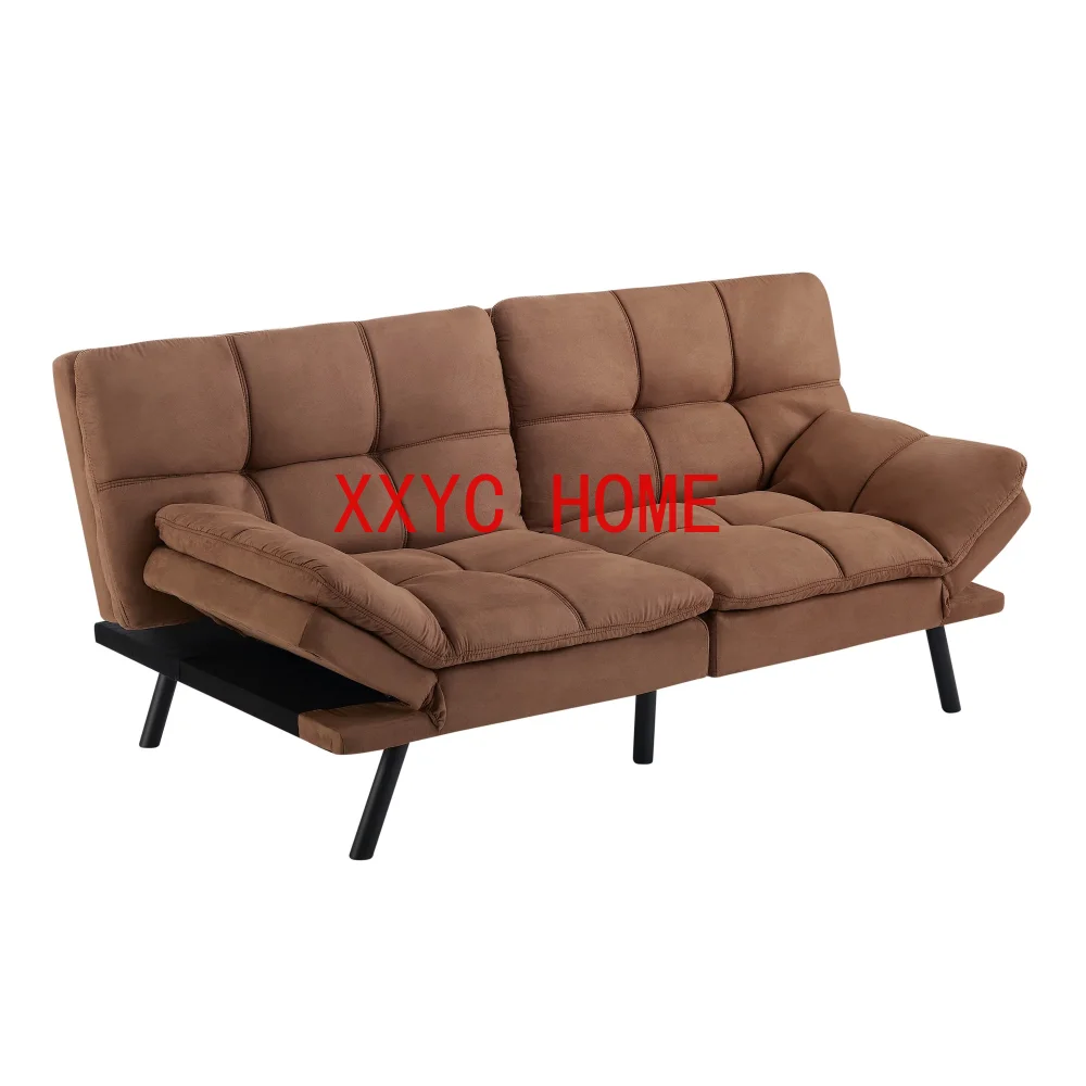 

Пена с эффектом памяти Futon, верблюжья ткань из искусственной замши, диваны для гостиной, прочные и прочные, 72,00X34,00X32,00 дюйма