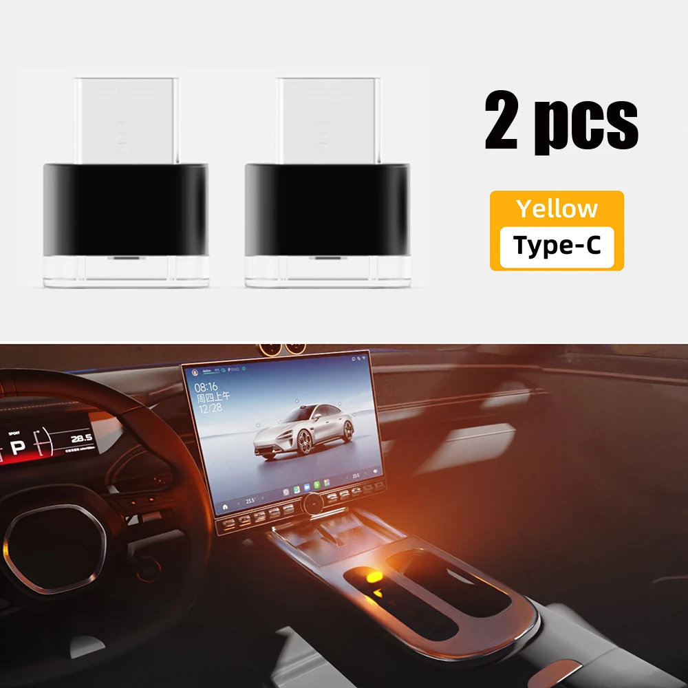 Mini Type-C LED Ambient Light – Portable Plug-and-Play Decorative Lighting