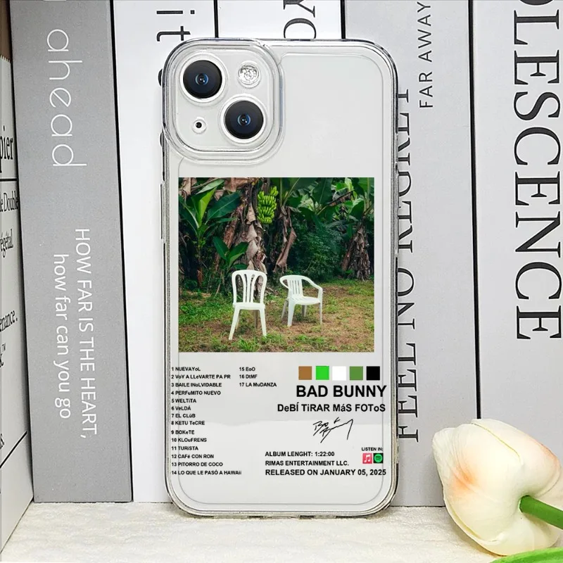 DTMF Debí Tirar Más Fotos Bad Bunny Transparent Phone Case Cover