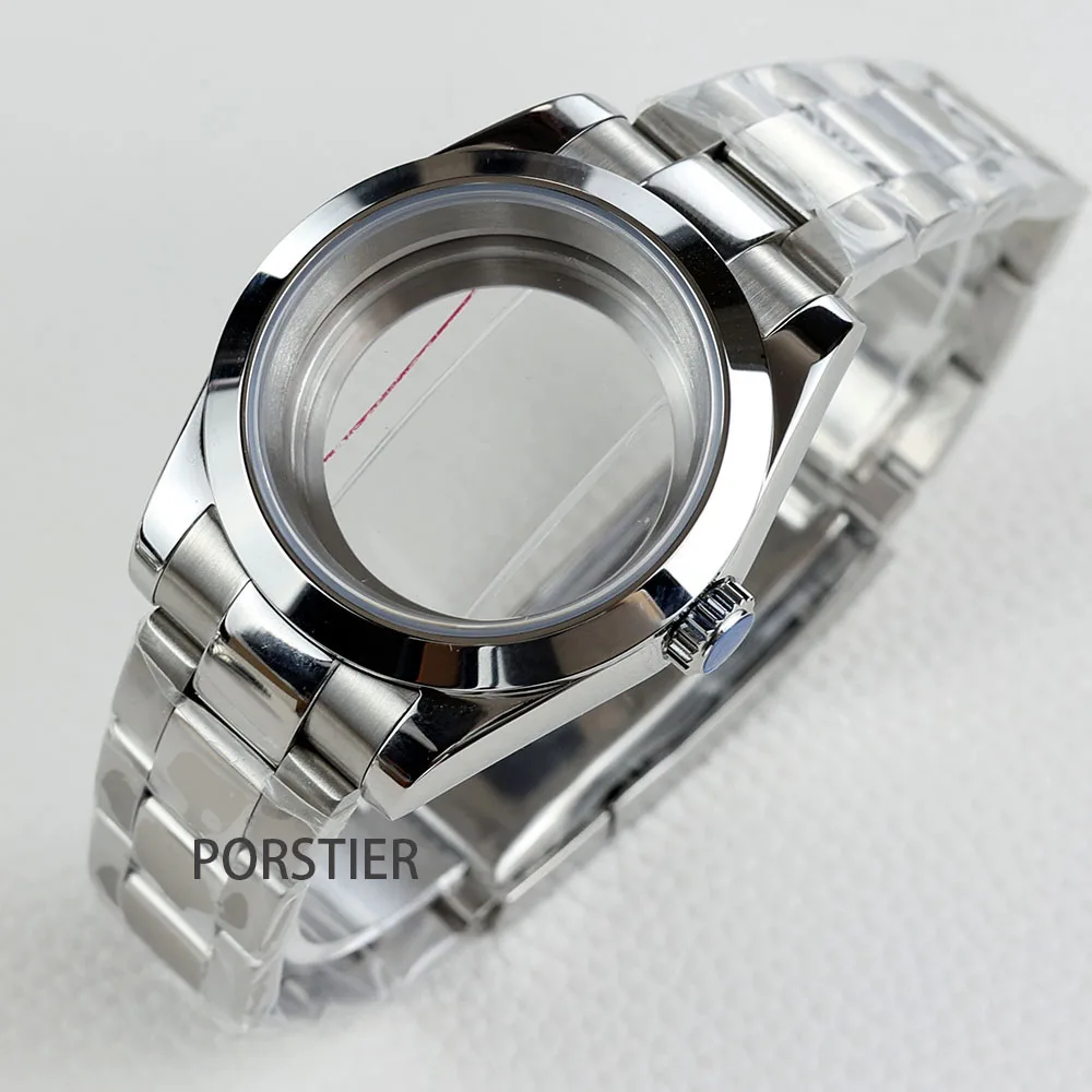 Watch Case 36mm/39mm NH35 Stainless Steel Bracelet Sapphire Glass For Seiko Mod NH35 NH36 Movement 28.5mm Dial Datejust Oyster