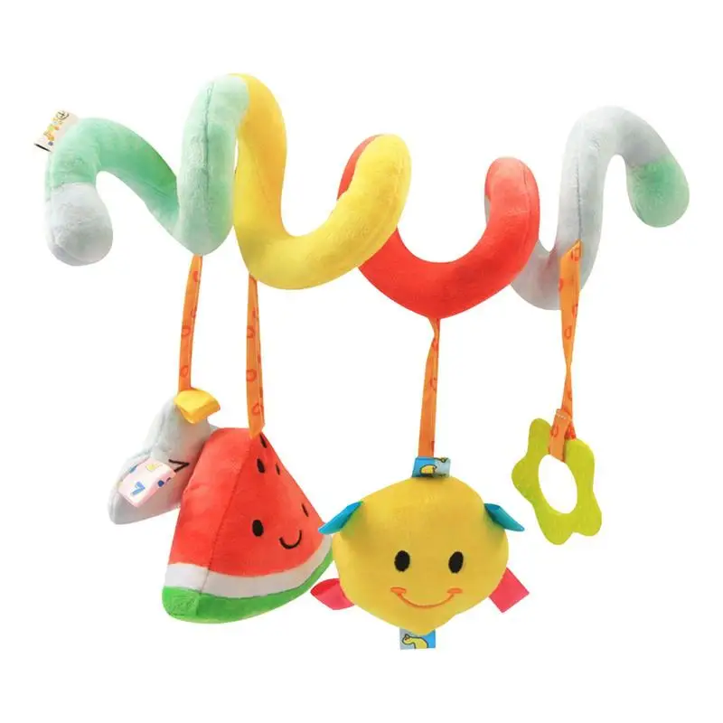 

Car Seat Toys Infant Newborn Stroller Toys Crib Rattles Learning Hanging Sensory Development Spiral Toys For Babies Stroller