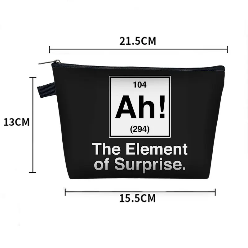 Periodic Table of Elements Print Home Storage Bag Women Beauty Makeup Bags Girls Cosmetic Case Lipstick Small Pouch Gift 4
