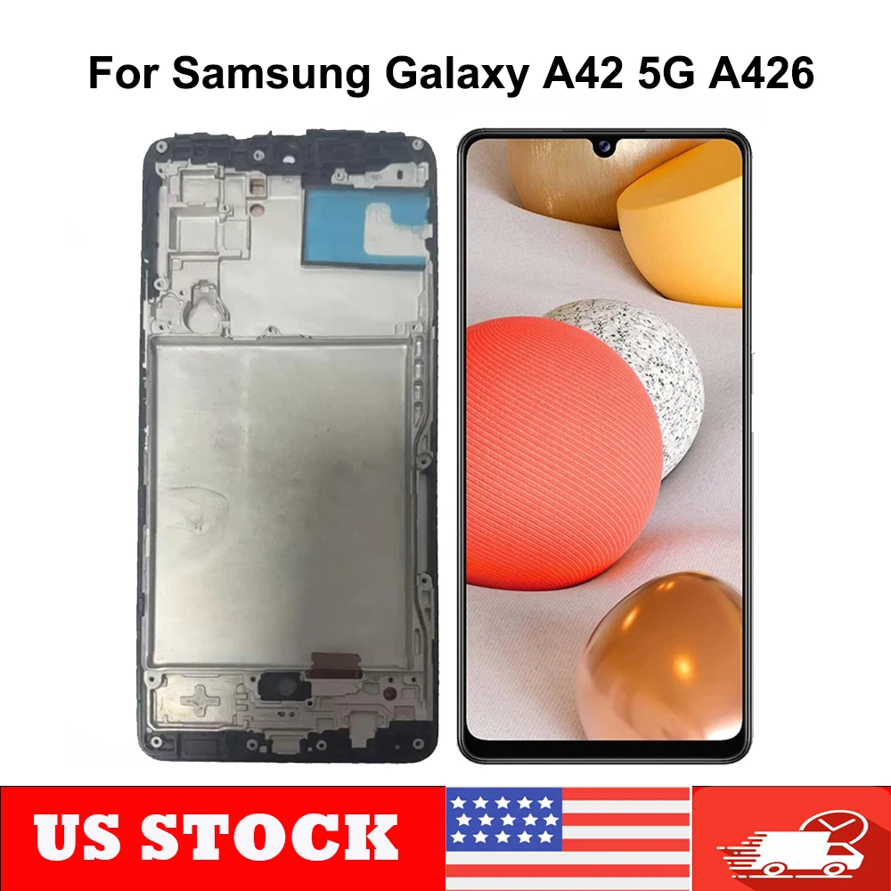 A42 5G Screen for Samsung Galaxy A42 5G A426B A426U LCD Display Touch Screen Assembly for Samsung A426B A426U LCD With Frame