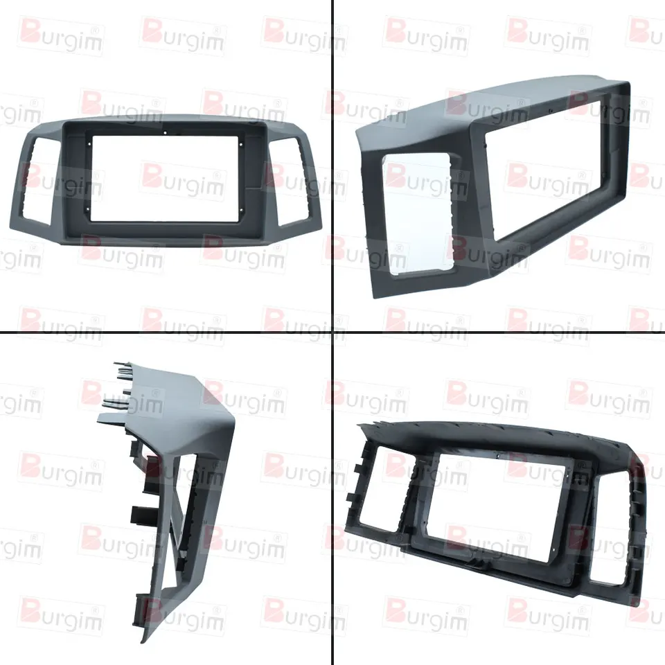 Panneau De Carénage Radio Pour Jeep Cherokee Grand Cherokee Wrangler - Cadre DIN Simple, Couleur Noire, En ABS