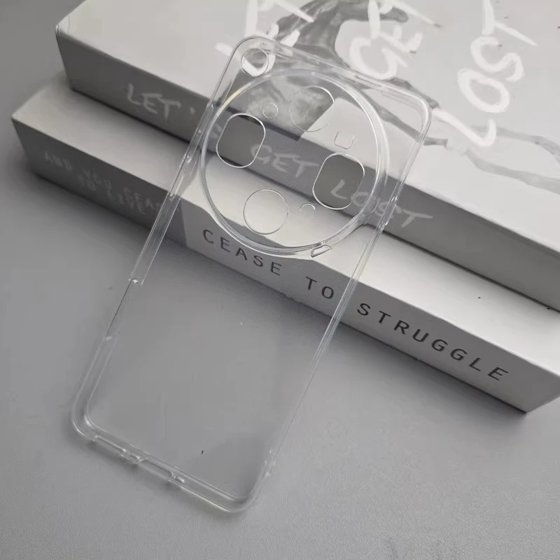 Clear TPU Soft Minimalist Dustproof Protective Phone Back Cover - Simple Shell