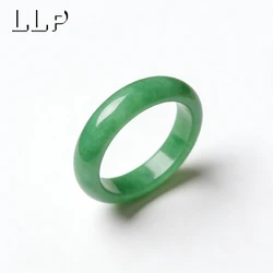 Luxurious Natural Jade Green Emerald Ring - Versatile Elegance (GREEN)