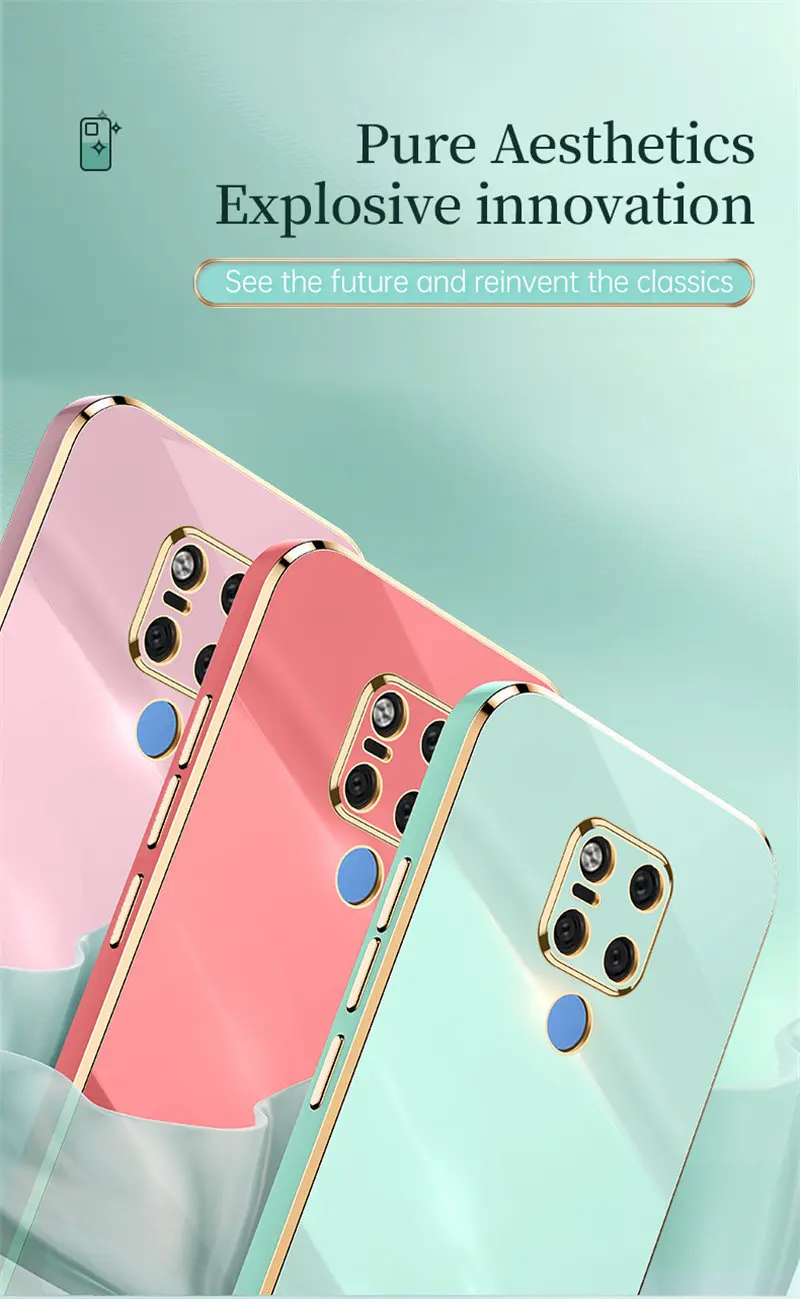 Enhanced Shockproof Plating Silicone TPU Phone Case