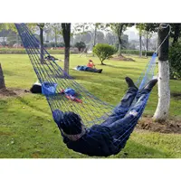 Nylon Mesh Hammock Single Person Hanging Sleeping Bed Swing Outdoor Camping Essentials Hammocks For Outside 1