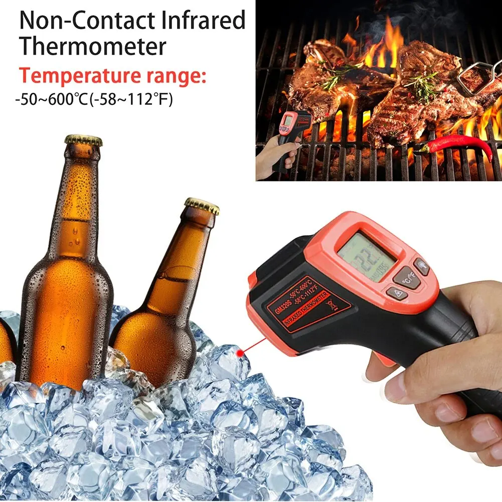 Infrared Thermometer 1 PC Kitchen Oil Warm Water Barbecue Baking High Temperature Measurement