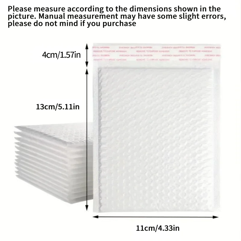 Composite Pearlescent Film Bubble Bag 10pcs