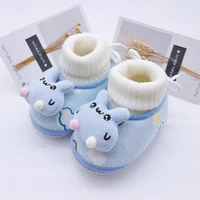 Baby Shoes Boy Girl Booties Winter Warm Cartoon Cute Infant Newborn Crib Shoes Cotton Soft Anti-slip Toddler Prewalkers 3