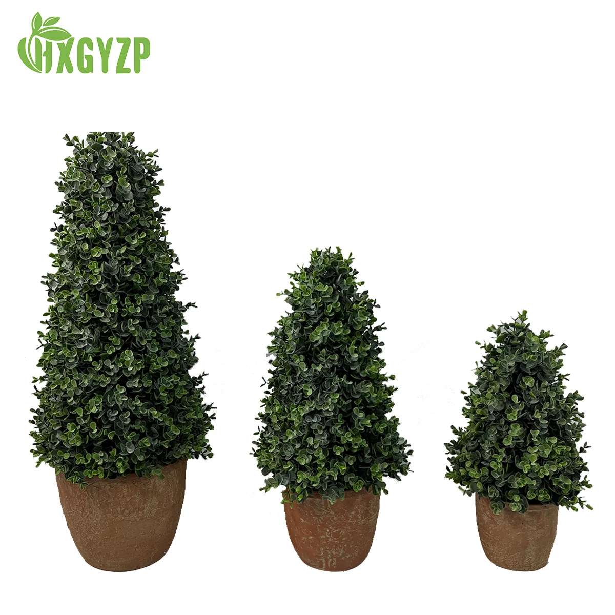 

HXGYZP Large Artificial Money Leaves Tree With Cement Basin Fake Plants Potted Decoration For Home Garden Office Wedding Outdoor