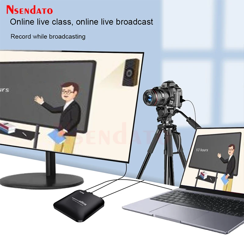 Ezcap 326C 4K HDR HDMI Video Game Capture Card With loop Mic 1080P 120FPS USB 3.1 Type C Game Recording Box For Live Streaming