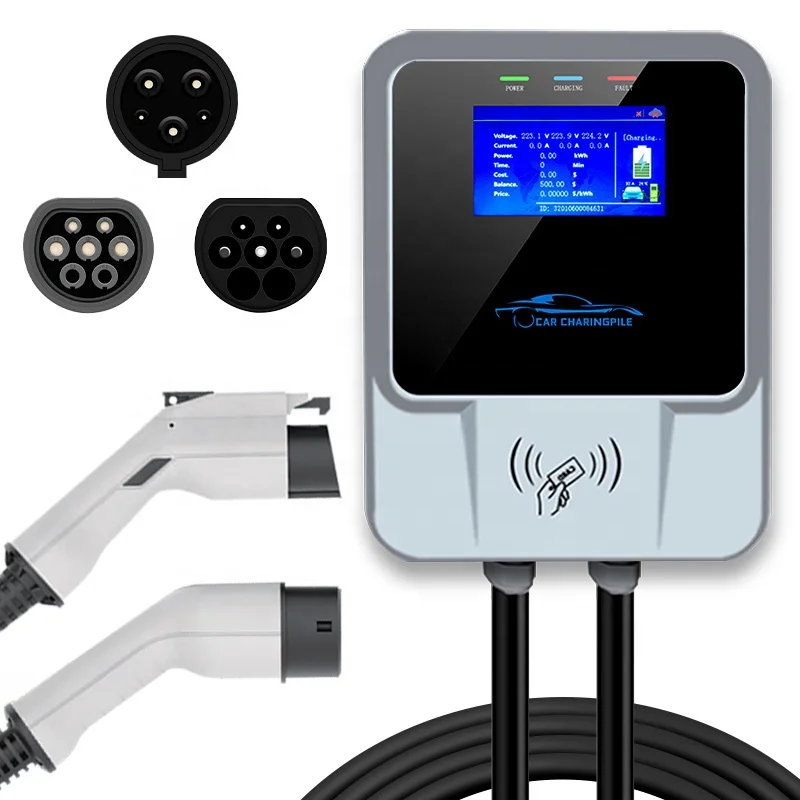 22Kwh 3 Fasi 380V Ac Wallbox Evse 400V 3 P 11 Kw Typ2 Sae J1772 22Kw 3 Fasi 11Kw Typ 2 Ev Caricabatterie Per Renault Zoe Ev Accessori