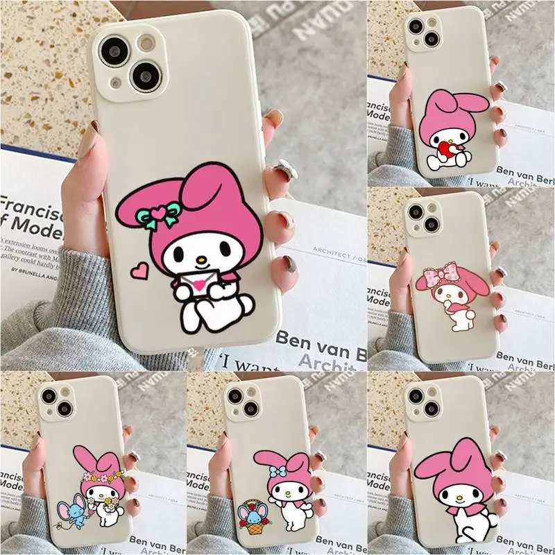 Simpatica Custodia Per Telefono Melody-Hallo-Cat-Kitty Per Iphone 7 8 Plus X Xr Xs 11 12 13 Se2020 Mini Iphone Per Cellulari 14 Pro Max Case