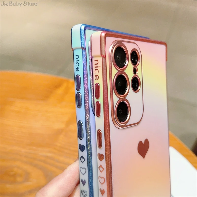 Luxury Rainbow Liquid Phone Case With Camera Protection & Holder_voghion.com