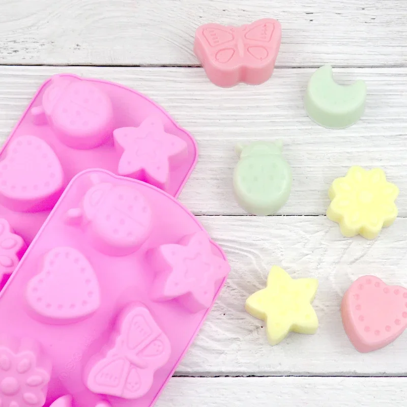 New Soap Mould Fondant Cake Mold Food Grade Silicone Decoration Tool Multifunction DIY Handmade