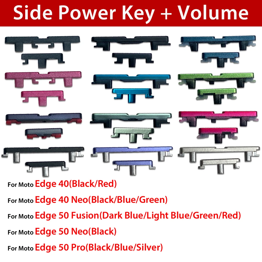 Enhanced Power and Volume Side Button Replacement - Premium Quality, Durable Side Key Replacement Parts