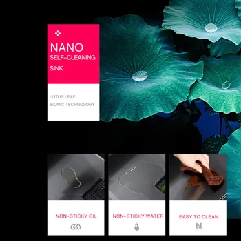 อ่างล้างจาน ASRAS นาโนเมตร ทำด้วยมือ หนา 4 มม. ลึก 220 มม. สแตนเลส SUS 304 อ่างล้างจานครัวหรูหราแบบขั้นบันได 2