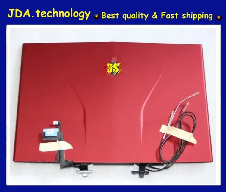 Meiarrow      New/Org Lcd Back Shell For Delll Alienware M14X R2 Lcd Back Cover W/ Hinges/Webcam/Led/Cables C44Hy - Red