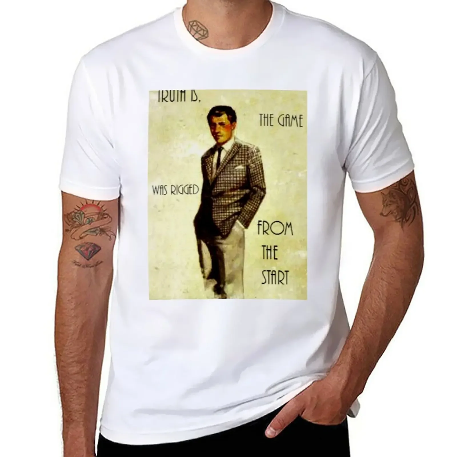 

New Vegas Benny - The game was rigged from the start T-Shirt blanks anime summer top plain black t shirts men