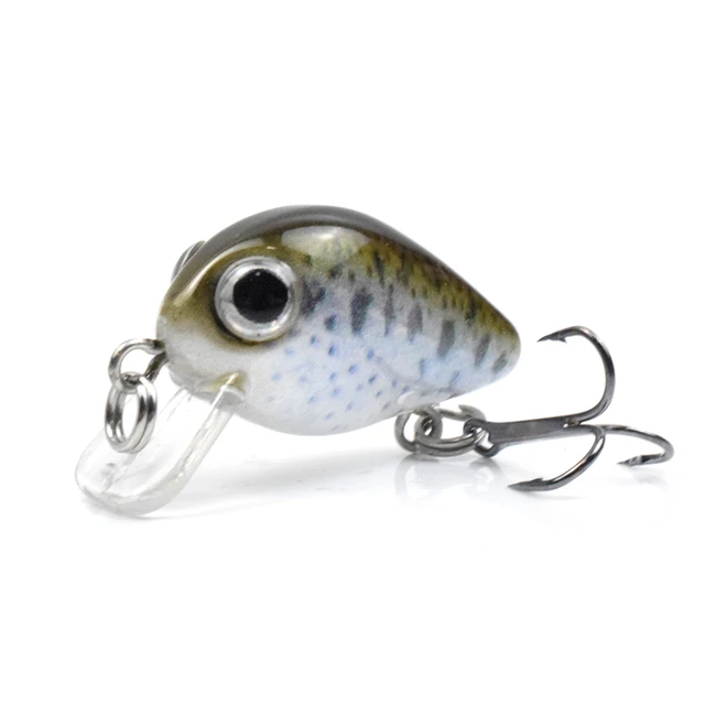 CCLTBA  Hot Sale Mini Crankbait Wobblers Floating Hard Artificial Baits Minnow for Bass Pesca Carp Perch Fishing Lures Tackle CC28-01