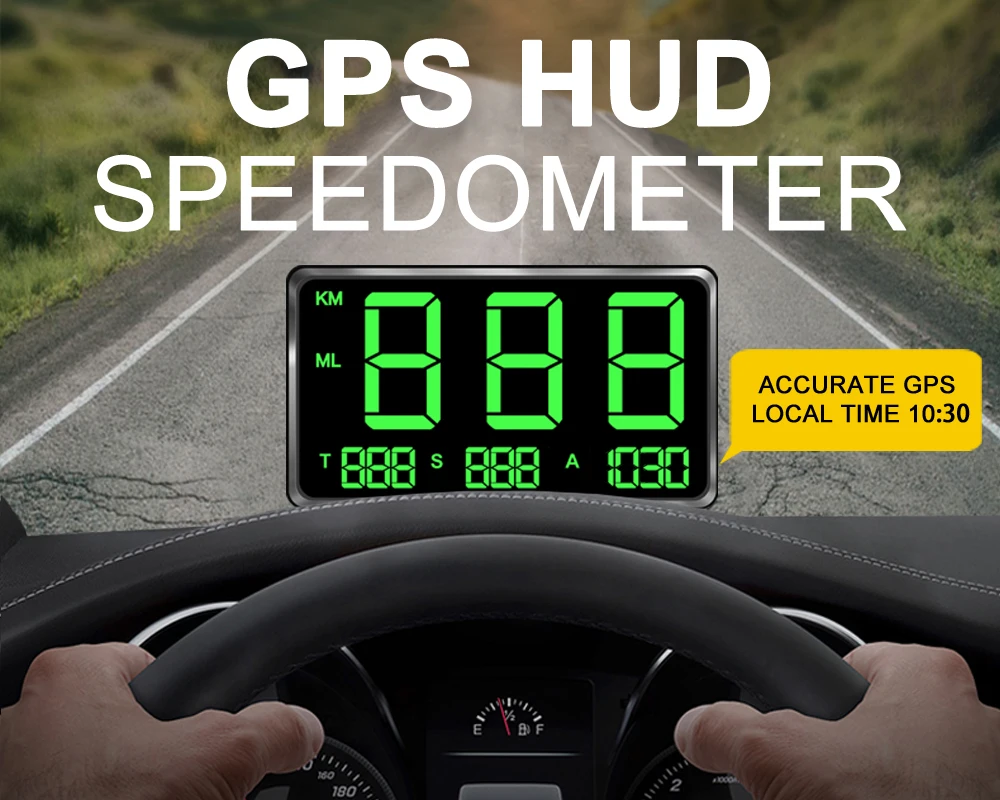 

4.5" LED Digital Car HUD Display Head Up GPS Speedometer Odometer On-board Computer Alert Kit Auto Projector Accessories C80