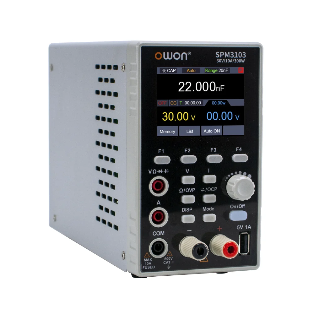 OWON SPM DC 전원 공급 장치 멀티미터, CV CC 조정 전원, 4 1/2 디지털 멀티미터, 2 인 1, 30V, 60V, 5A, 10A, 1CH, 신제품