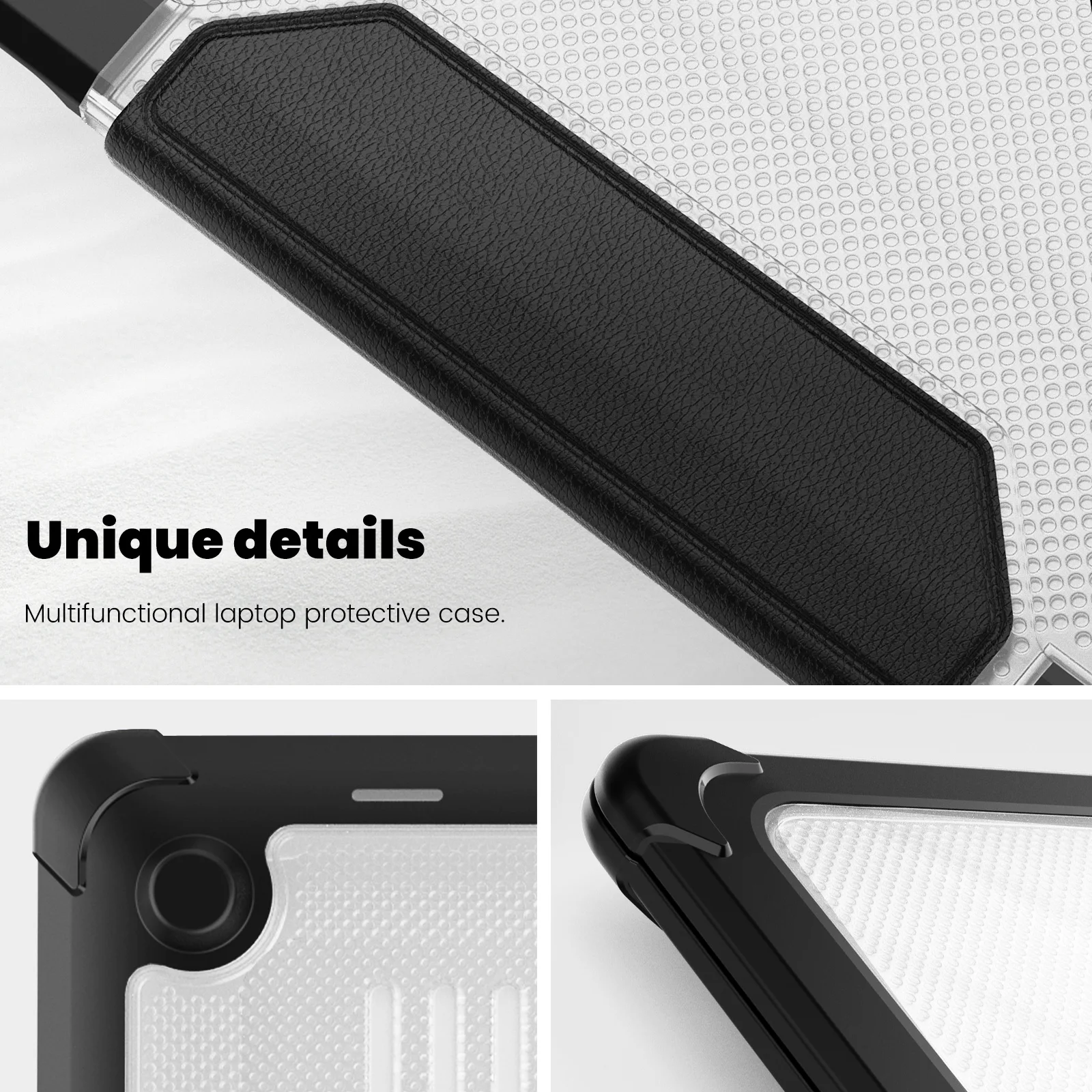 Heavy Duty Hard Shell Case Cover with TPU Bumper for MacBook