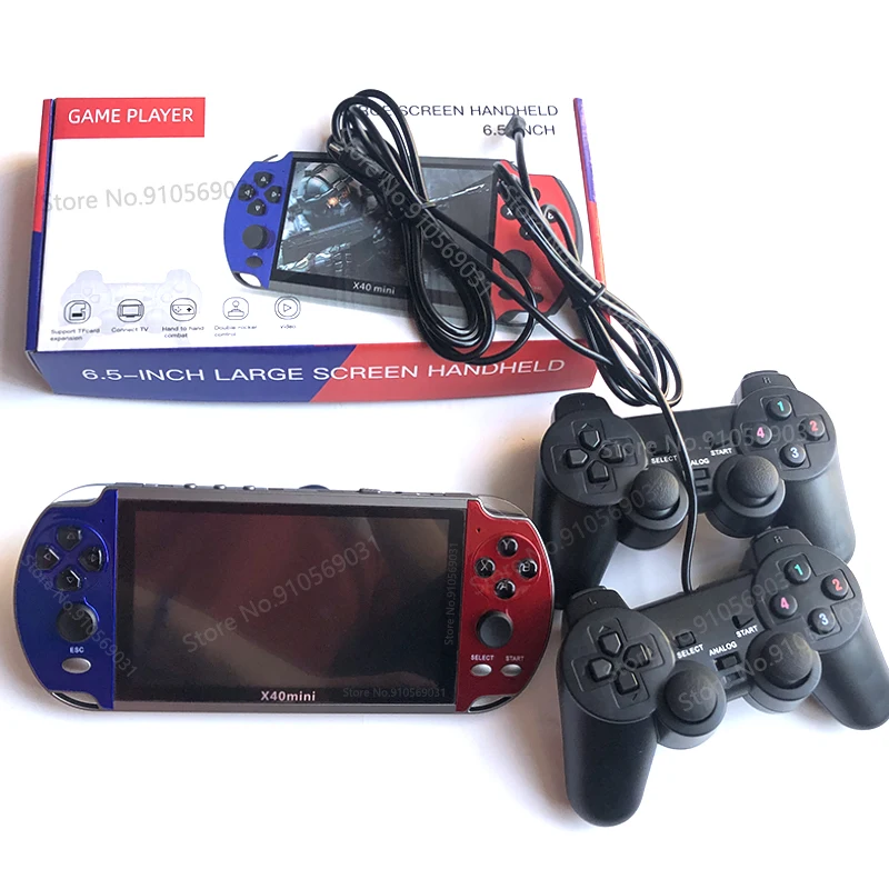 x40 mini video game 6.5inch 128 bits retro portable mini retro classic video game console handheld game player for Christmas gi