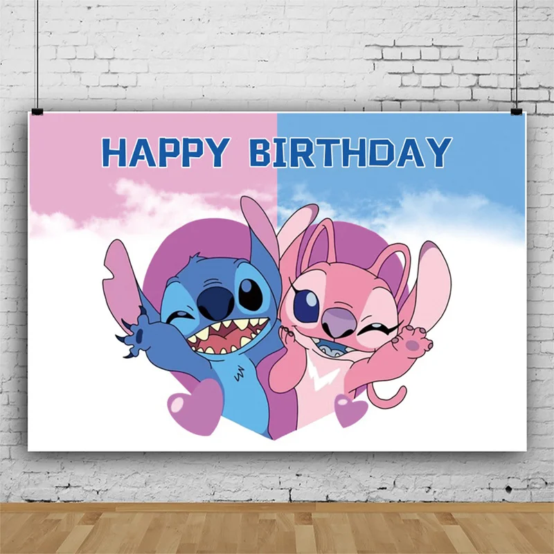 Lilo Stitch Birthday Party Decorations  Custom Stitch Birthday Background  - Disney - Aliexpress