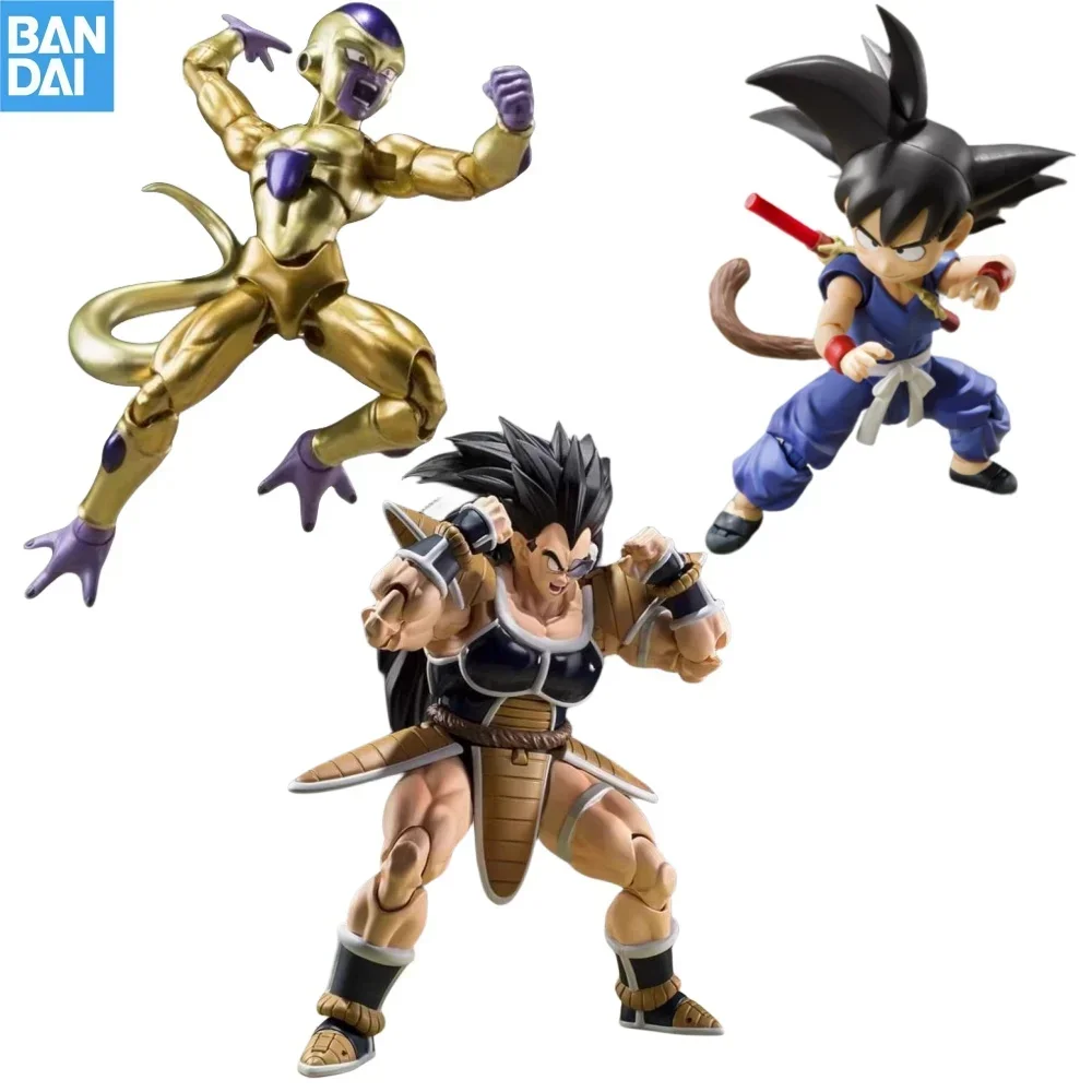 

Original Bandai Anime Dragon Ball SUPER SPIRITS SHF Exclusive Action Figure Golden Frieza Son Goku Raditz Son Gohan Toy for Gift