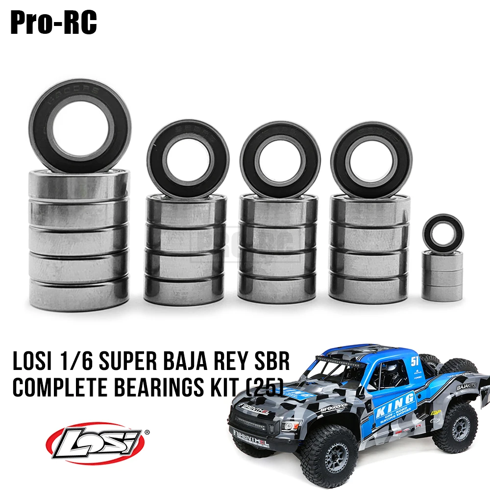 FastEddy Bearings Kit For Team Losi LST RC Car - Sealed Replacement Bearing Set (40 Pieces)