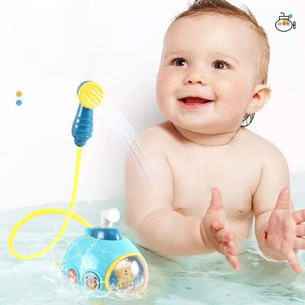 Baby Bath Toys Electric Submarine Water Spray for Kids Baby Bathroom