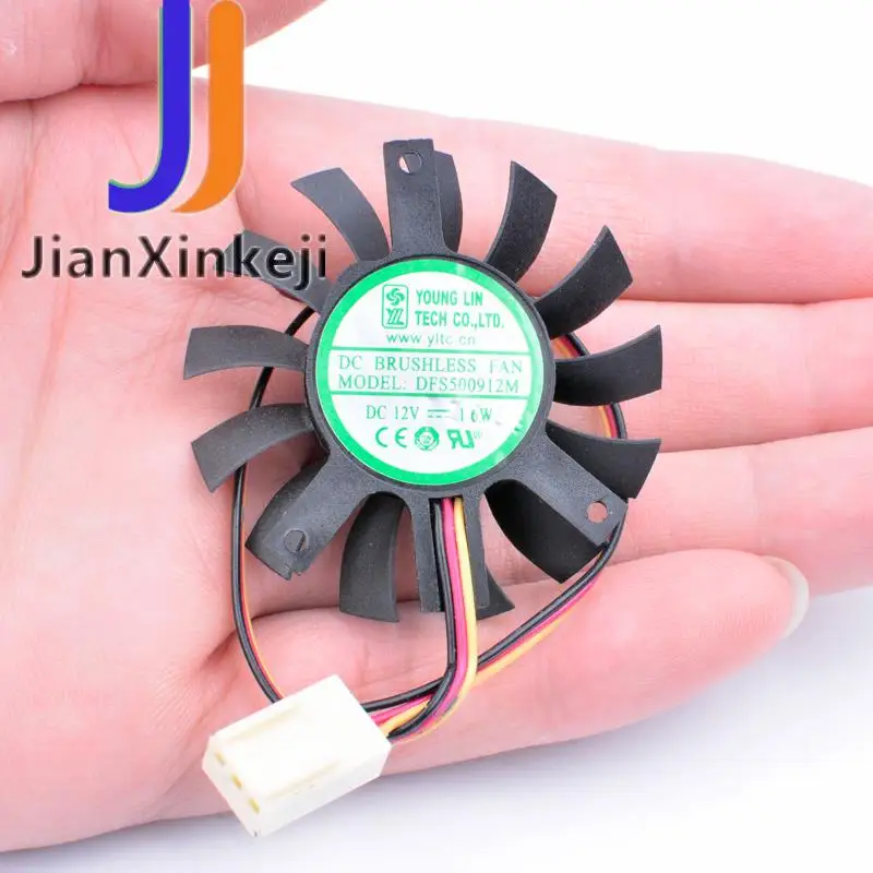 산업용 제어 TV 방열판 전용 그래픽 카드 냉각 팬, DFS500912M, 12V, 1.6W 라우터, 신제품