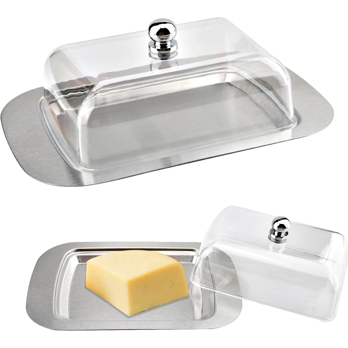 Butter Box Bpa Free Butter Dish Stainless Steel Dishes Bpa-free Storage Solutions For Home Restaurant Hotel For Serving