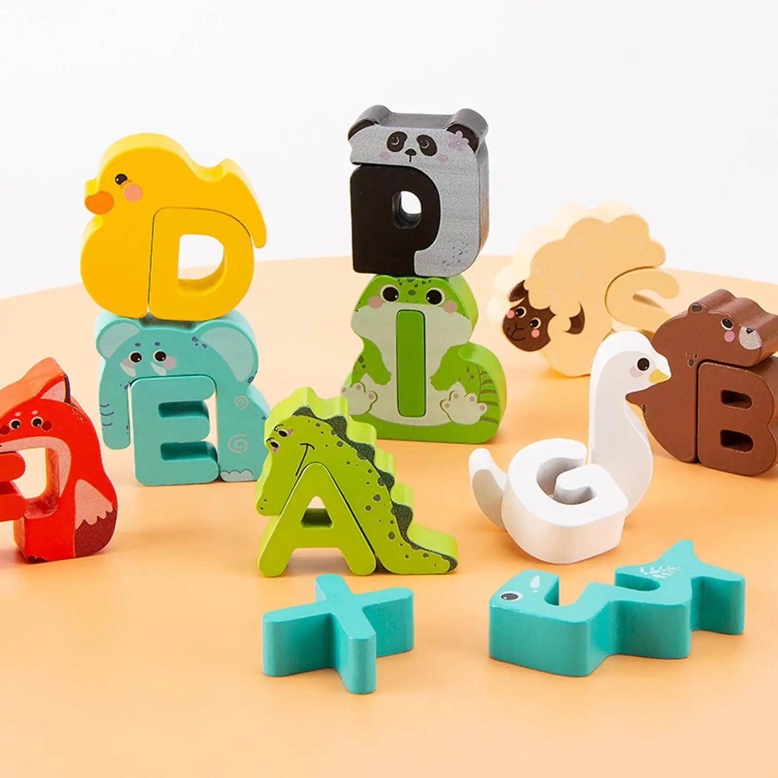 

Alphabet Jigsaw Puzzle Montessori Preschool Abc Alphabet Learning Toy Cute Alphabet Animal Puzzle for Toddlers Kids Boys Girls