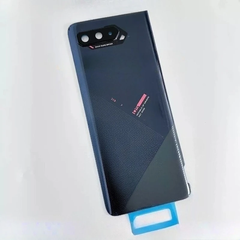 Asus ROG Phone 5 ZS673KS용 Rog 백 커버, 후면 배터리 커버 하우징, 카메라 프레임, 유리 렌즈