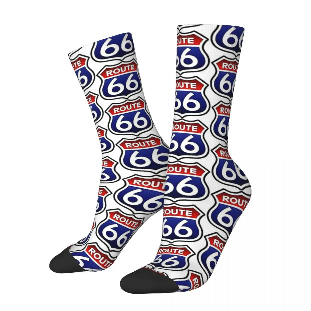 

American Route 66 Unisex Winter Socks Hip Hop Happy Socks street style Crazy Sock