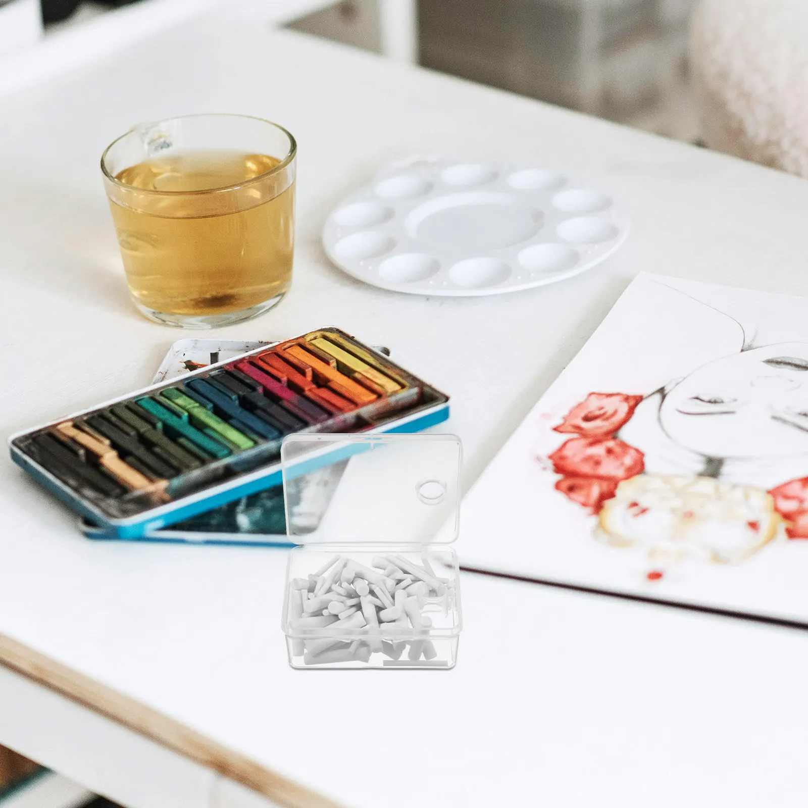 전자 지우개 리필 휴대용 컴팩트 지우개 펜용 교체 코어 다기능 스케치 아트 소형 지우개