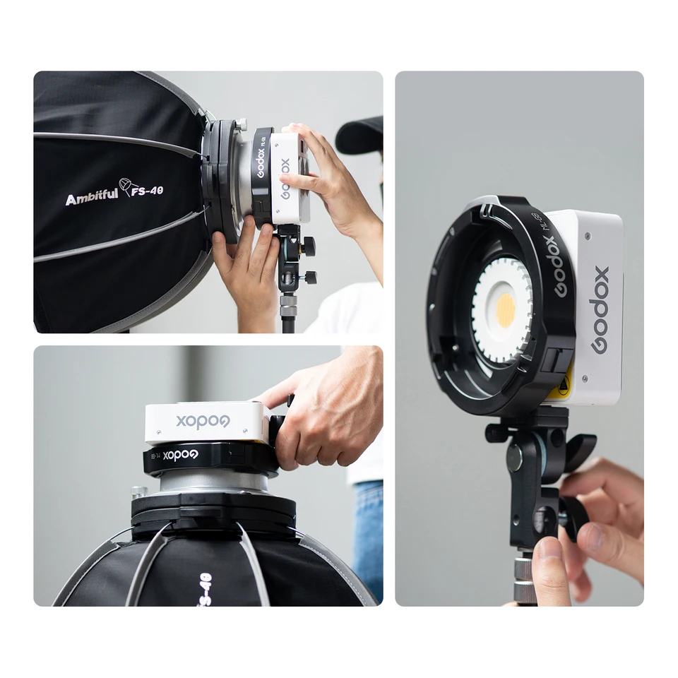 Godox Bowens 어댑터 ML-GB ML100Bi 및 ML60IIBi ML60BI ML60 AD300PRO Godox-Bowens 마운트 어댑터 링