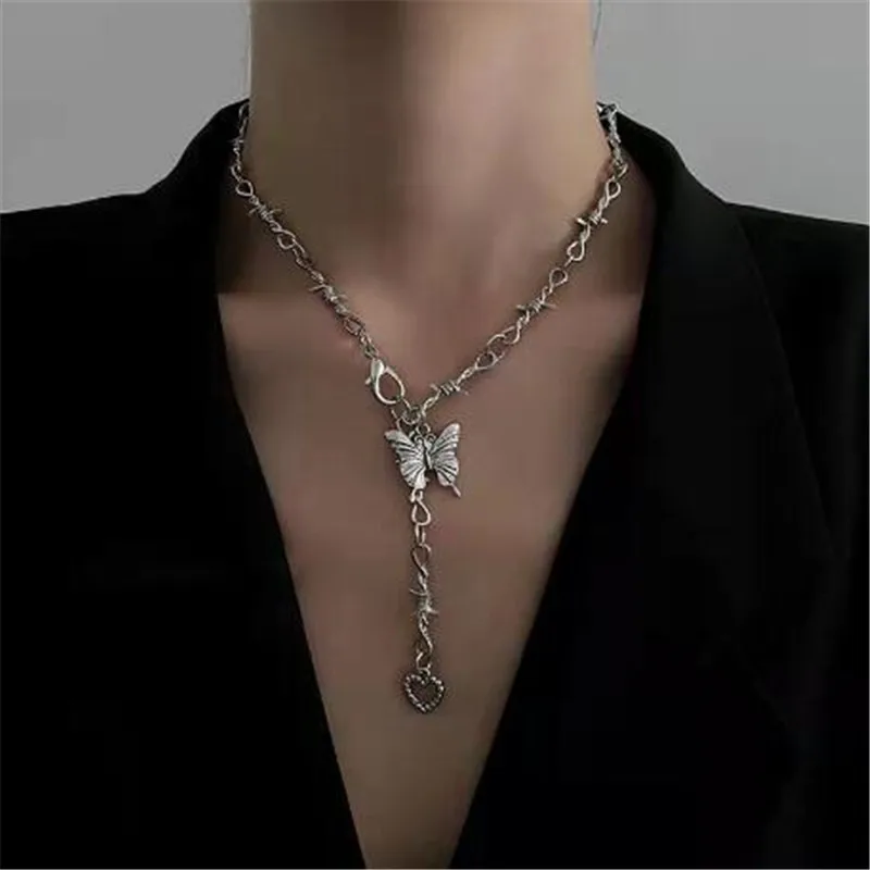 Women's Chain Trendy Unique Punk Hip Hop Fashion Tassel Willow Necklaces