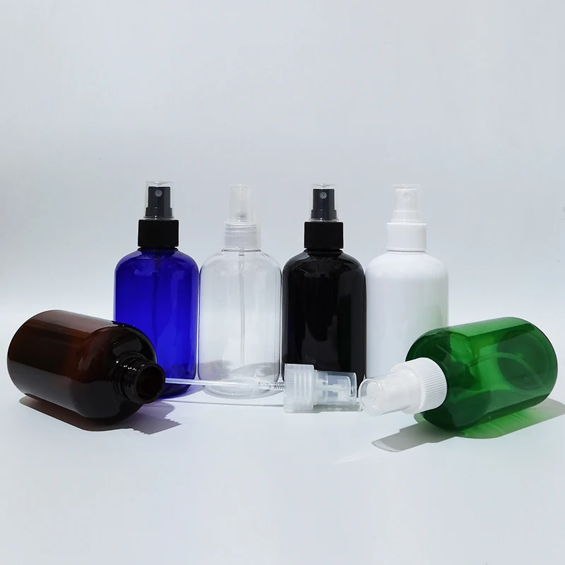 

30Pcs 200ML Empty Spray Bottle Cosmetics Packaging Makeup Container With Mist Spray Pump Perfume Dispenser Wholesale 200cc Round