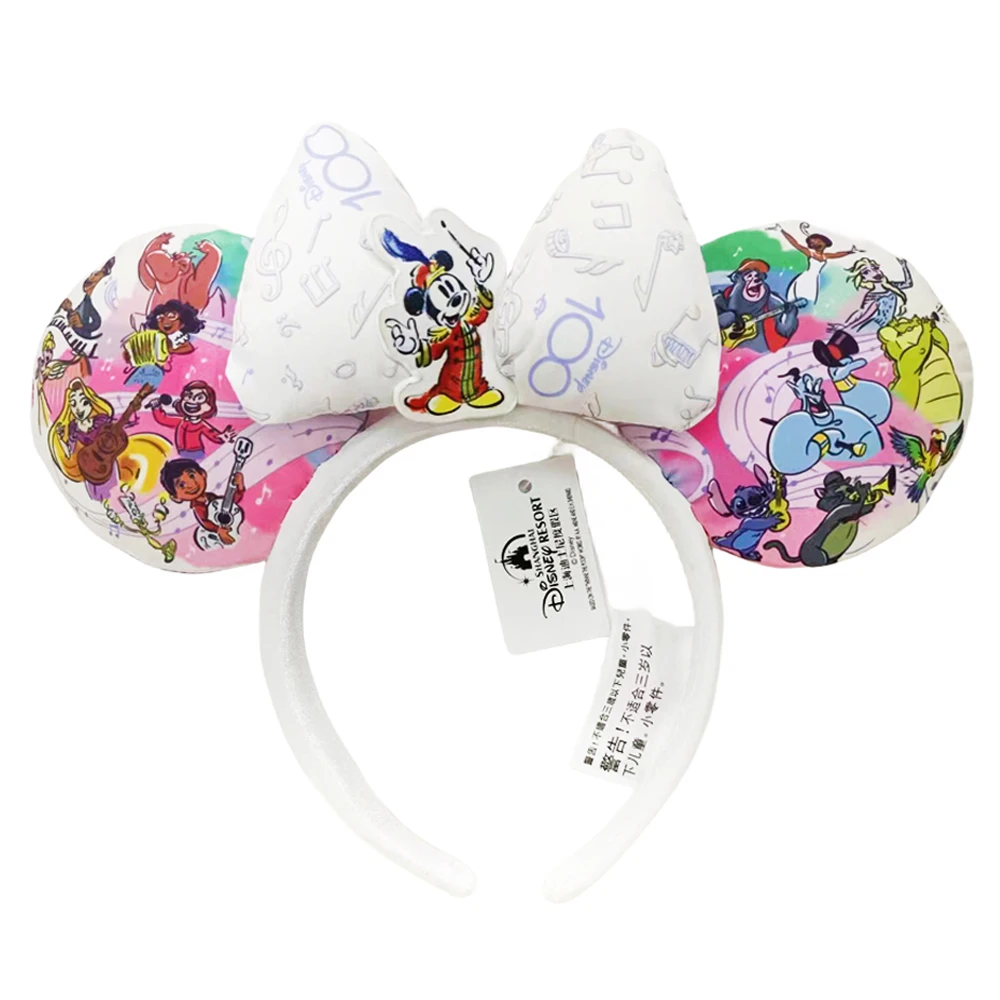 Disney 100Th Anniversary Edition Mickey Mouse Headband Direttore Musicale Disney Park Minnie Ear Adulti/Bambini Ragazza Regalo