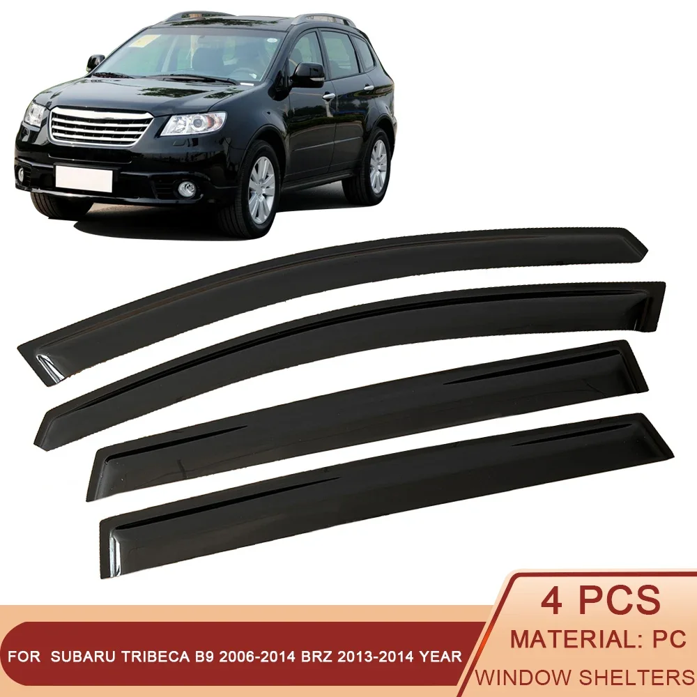 

Козырёк для боковых окон автомобиля, черный, для Subaru Tribeca B9 2006-2014 BRZ 2013-2014