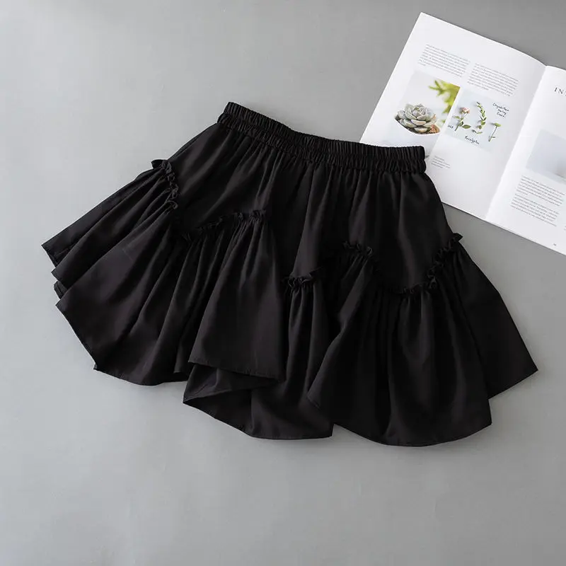 【suzen】Harajuku y2k black frill skirt Amazon.com: RILGOU Y2K Harajuku Lolita Kawaii Fashion Casual