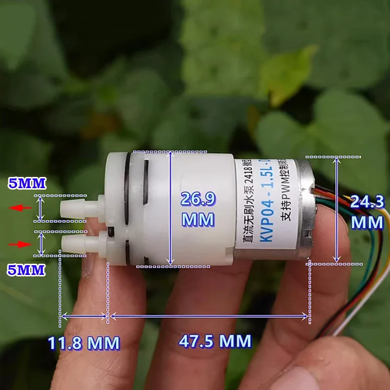 DC 6V 9V 12V Mini 310 Brushless Water Pump Micro Diaphragm Self-priming Suction Water Pump PWM Control Sampling Long Life Liquid Transfer Pump